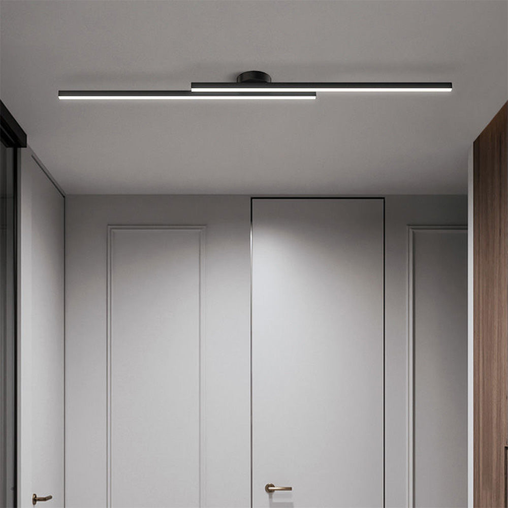 Flush Mount Ceiling Light Ultra Slim LED Linear Bedroom Ceiling Lights Only 4 cm Deep