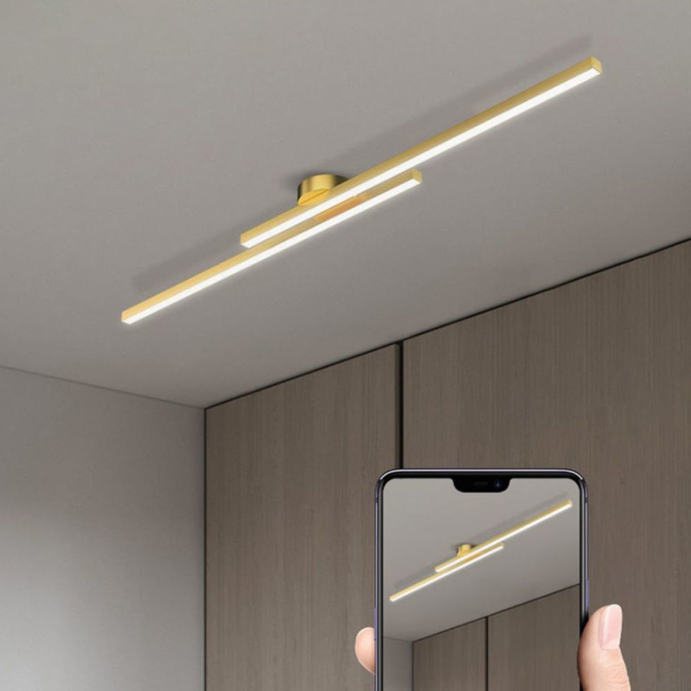 Flush Mount Ceiling Light Ultra Slim LED Linear Bedroom Ceiling Lights Only 4 cm Deep