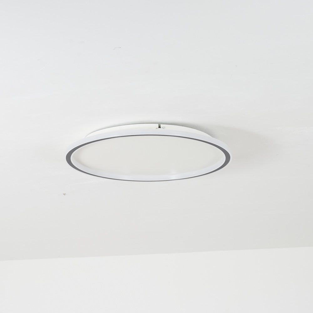Flush Mount Ceiling Light Modern Round LED with Metal and Acrylic Shade for Indoors