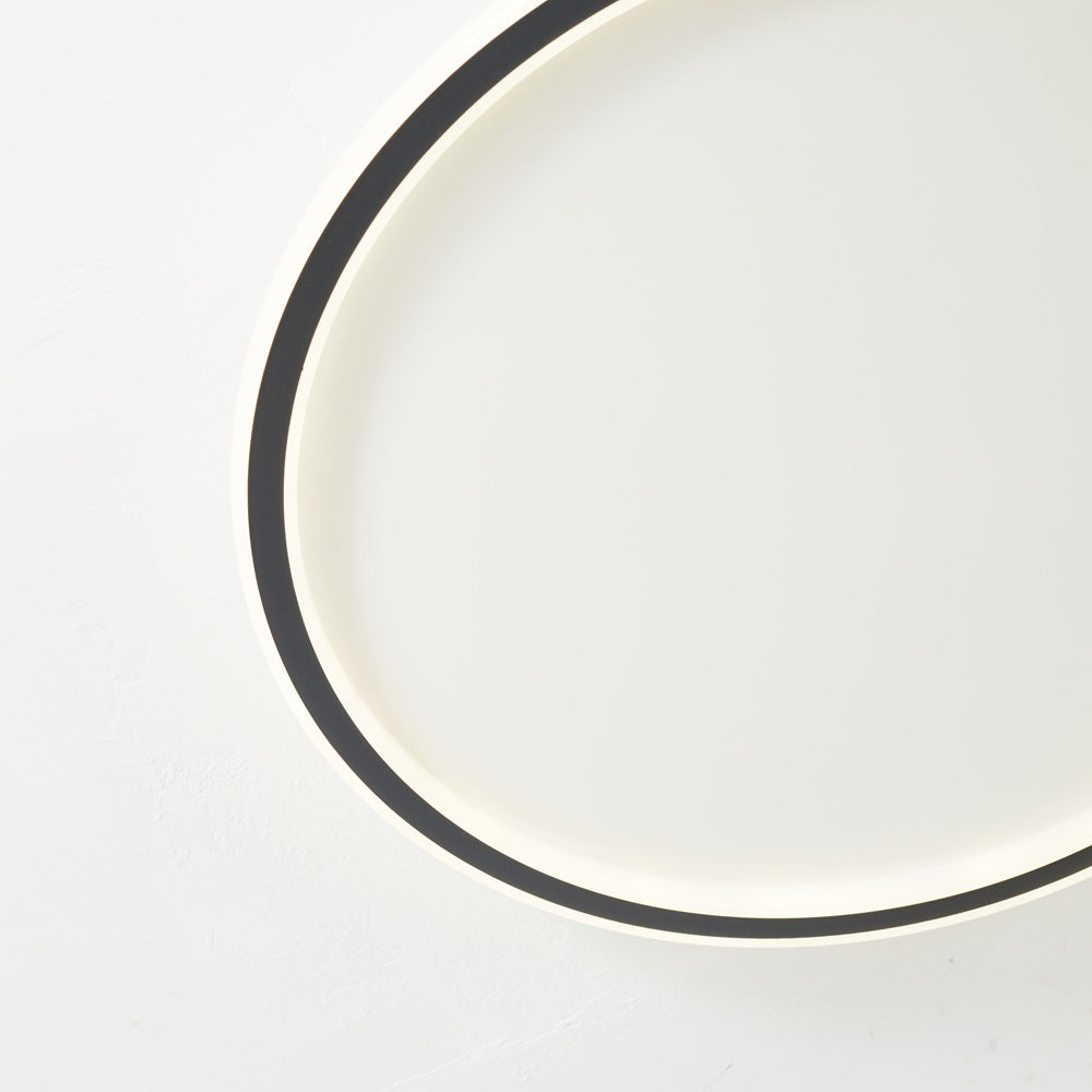 Flush Mount Ceiling Light Modern Round LED with Metal and Acrylic Shade for Indoors