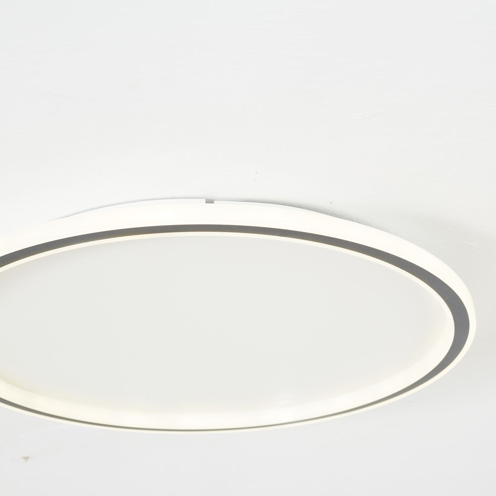 Flush Mount Ceiling Light Modern Round LED with Metal and Acrylic Shade for Indoors