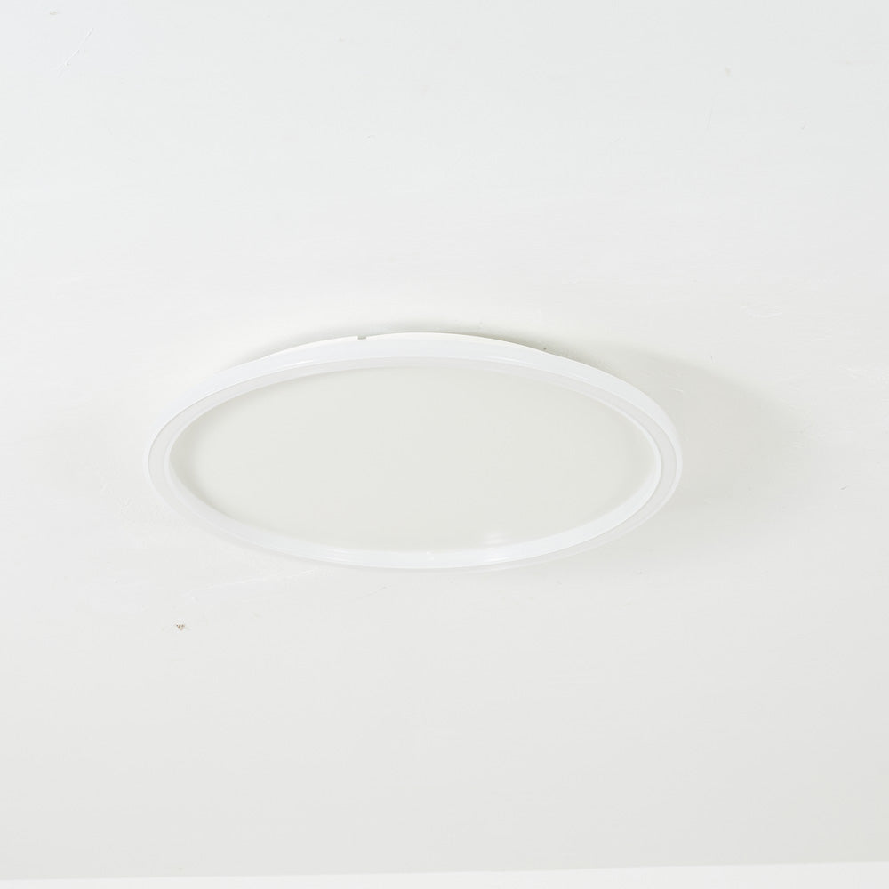 Flush Mount Ceiling Light Modern Round LED with Metal and Acrylic Shade for Indoors