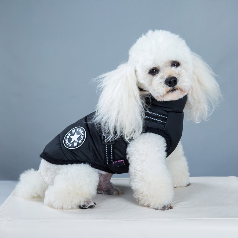 Waterproof Jacket for Dogs Insulated with Reflective Harness Function
