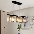 Pendant Light Multi Head Glass Island Light with Three or Four Lamps and E27 Base