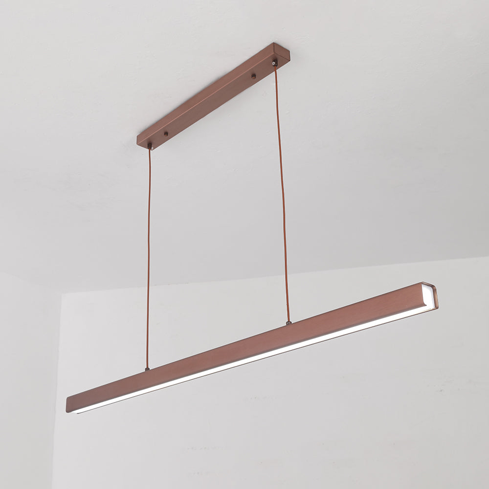 Pendant Light Linear LED Ceiling Light Metal Bar for Dining Rooms and Kitchen Islands