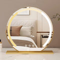 Dressing Table Mirror with Lights Touch Control Ring Light with Wireless Charging