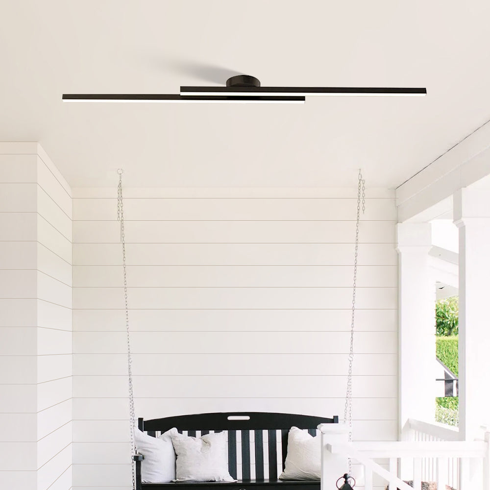 Flush Mount Ceiling Light Ultra Slim LED Linear Bedroom Ceiling Lights Only 4 cm Deep