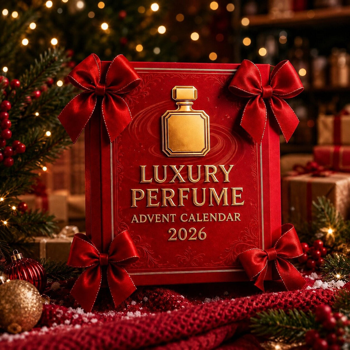Advent Calendar Perfume Bottle Designs with 24 Decorative Doors for December
