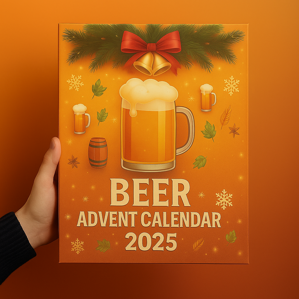 Advent Calendar with 24 Miniature Bottle Ornaments in Resin for the Tree