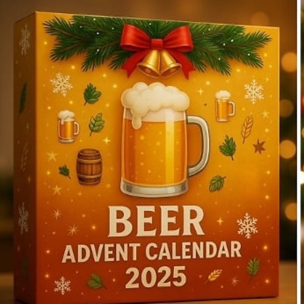 Advent Calendar with 24 Miniature Bottle Ornaments in Resin for the Tree