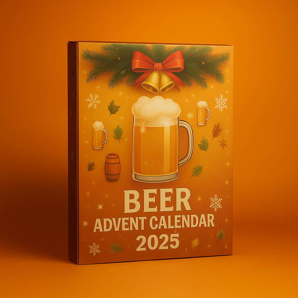 Advent Calendar with 24 Miniature Bottle Ornaments in Resin for the Tree