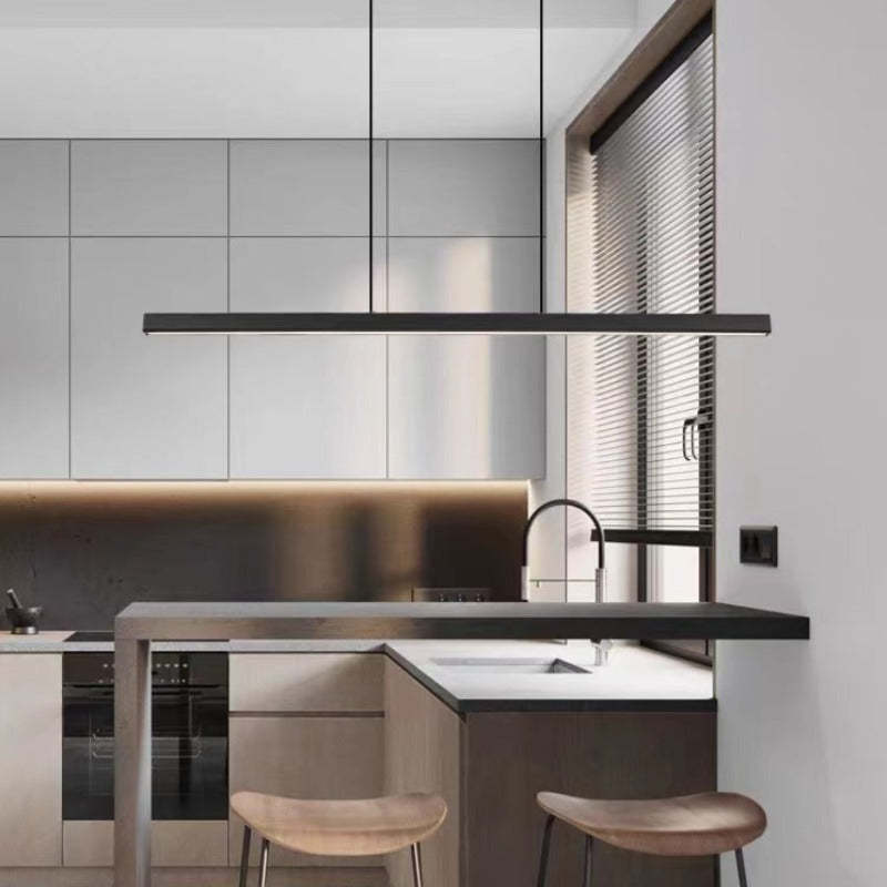 Pendant Light Linear LED Ceiling Light Metal Bar for Dining Rooms and Kitchen Islands
