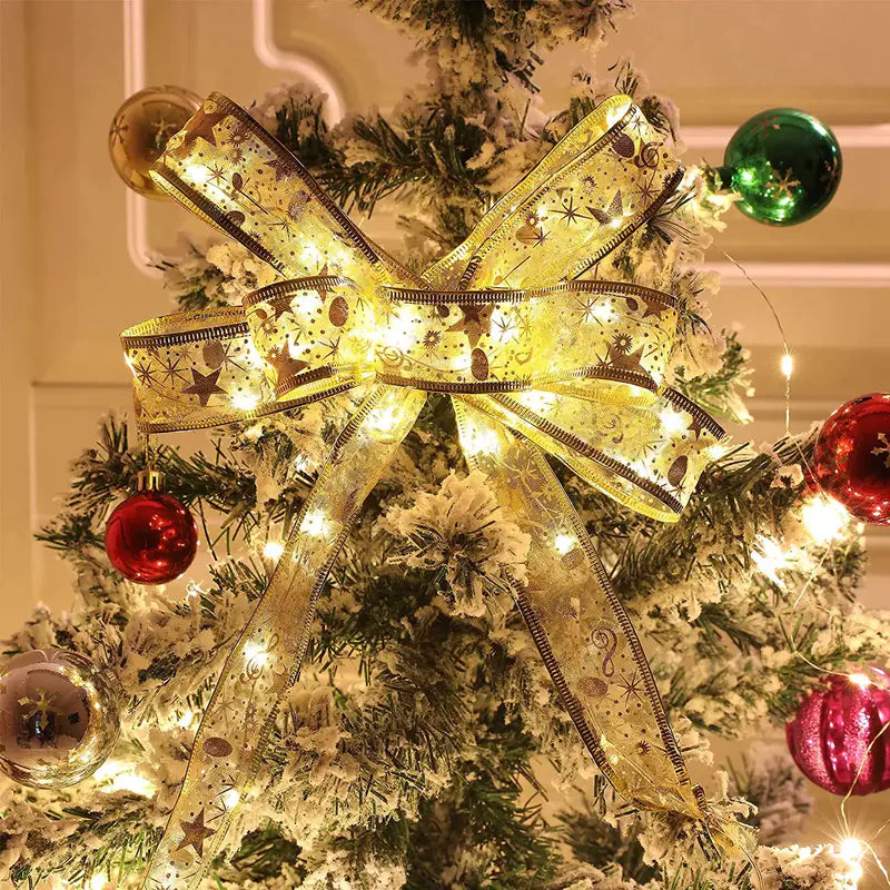 Christmas Lights Fairy Ribbon with 40 LEDs on Bendable Copper Wire