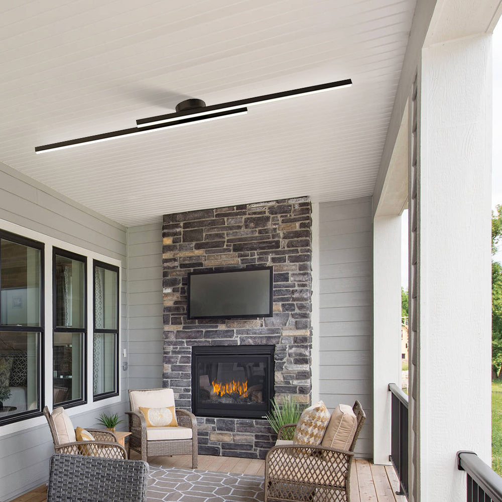 Flush Mount Ceiling Light Ultra Slim LED Linear Bedroom Ceiling Lights Only 4 cm Deep