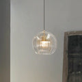 Glass Globe Pendant Light Clear or Amber Glass Pendant Lights with E27 Bulb Included
