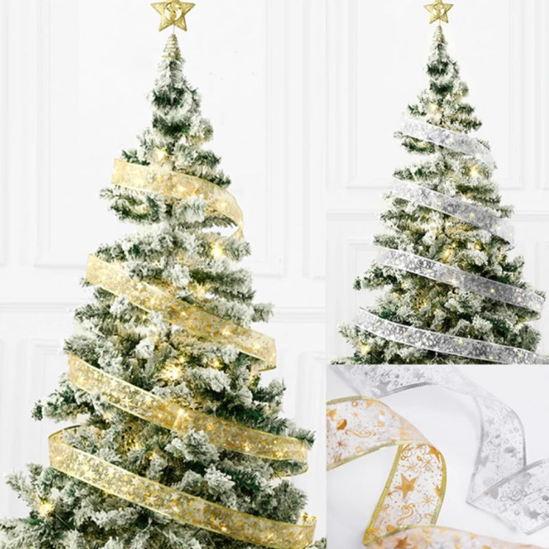 Christmas Lights Fairy Ribbon with 40 LEDs on Bendable Copper Wire