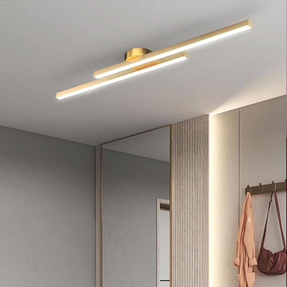 Flush Mount Ceiling Light Ultra Slim LED Linear Bedroom Ceiling Lights Only 4 cm Deep