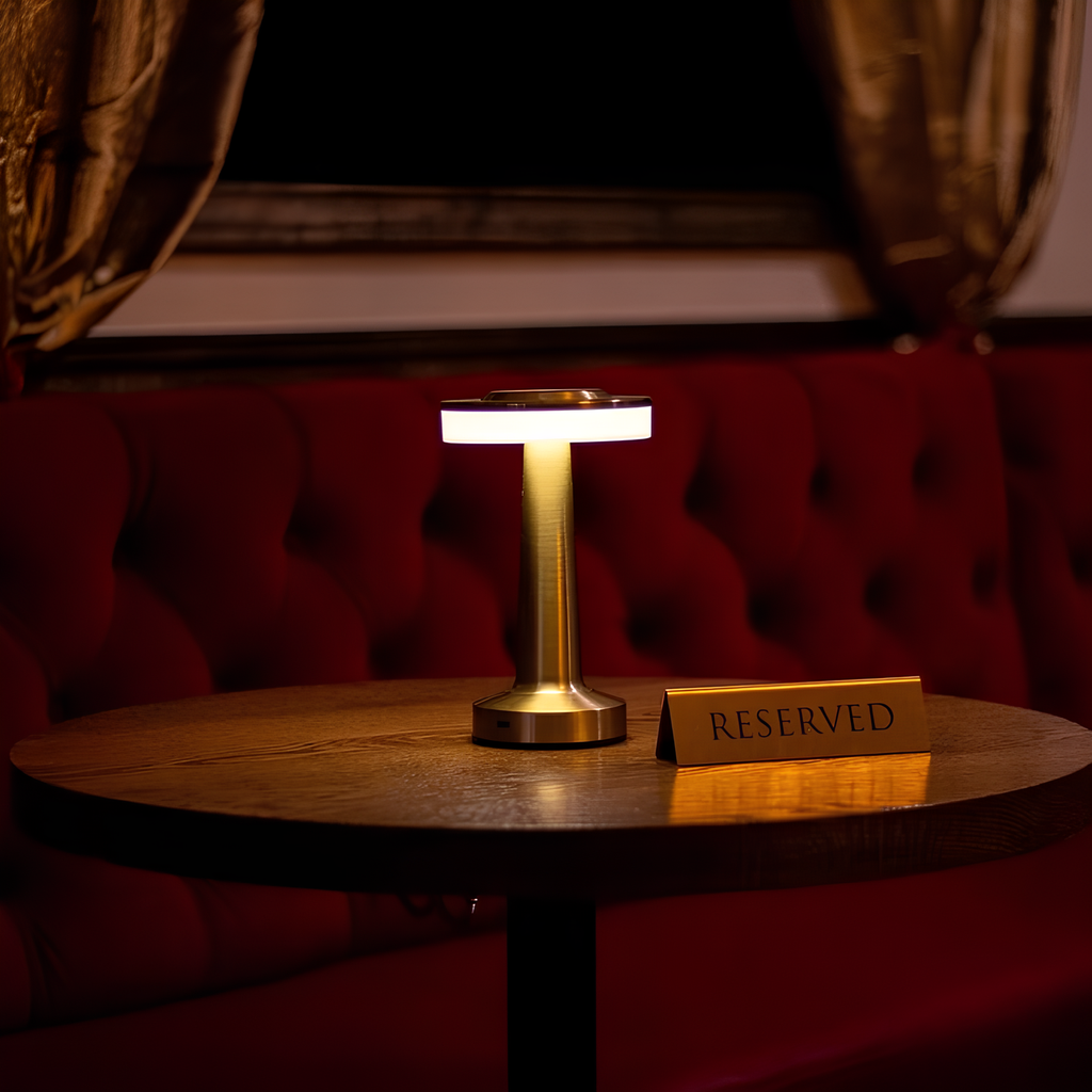 Portable Table Lamp Cordless Rechargeable Retro Table Lamp with Dimming and USB-C Charging