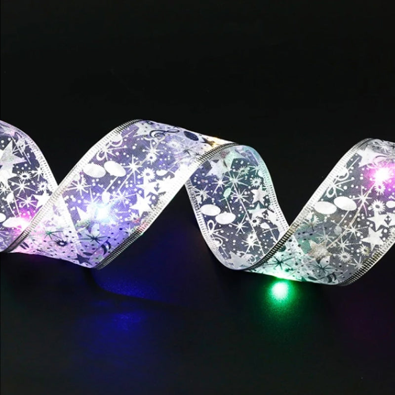 Christmas Lights Fairy Ribbon with 40 LEDs on Bendable Copper Wire
