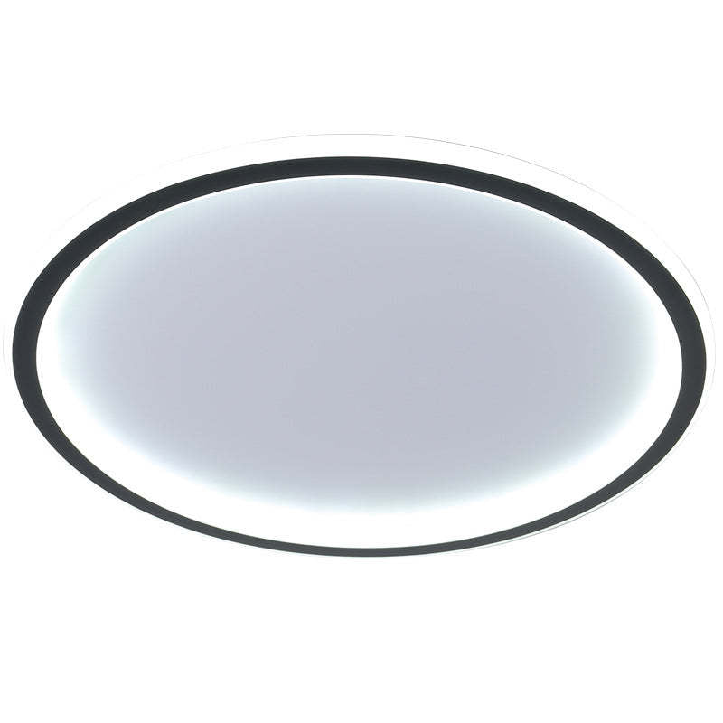 Flush Mount Ceiling Light Modern Round LED with Metal and Acrylic Shade for Indoors