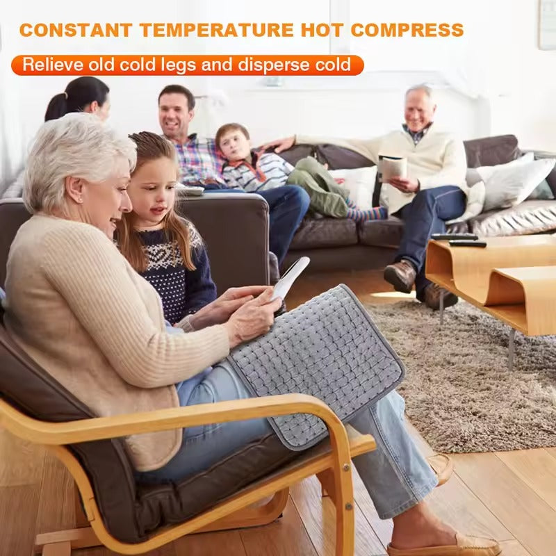 Heating Pad Electric with Six Settings Remote Control and Washable Cover