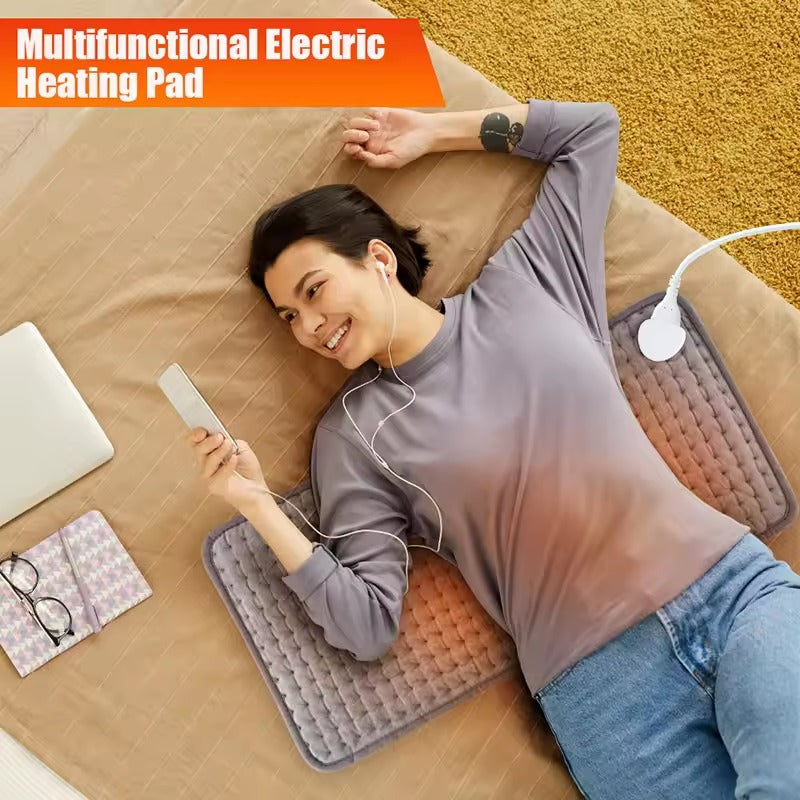Heating Pad Electric with Six Settings Remote Control and Washable Cover
