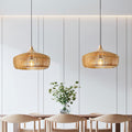 Wood Pendant Light Nordic Japanese Dome Shade for Living Room and Bedroom Pendant Lights