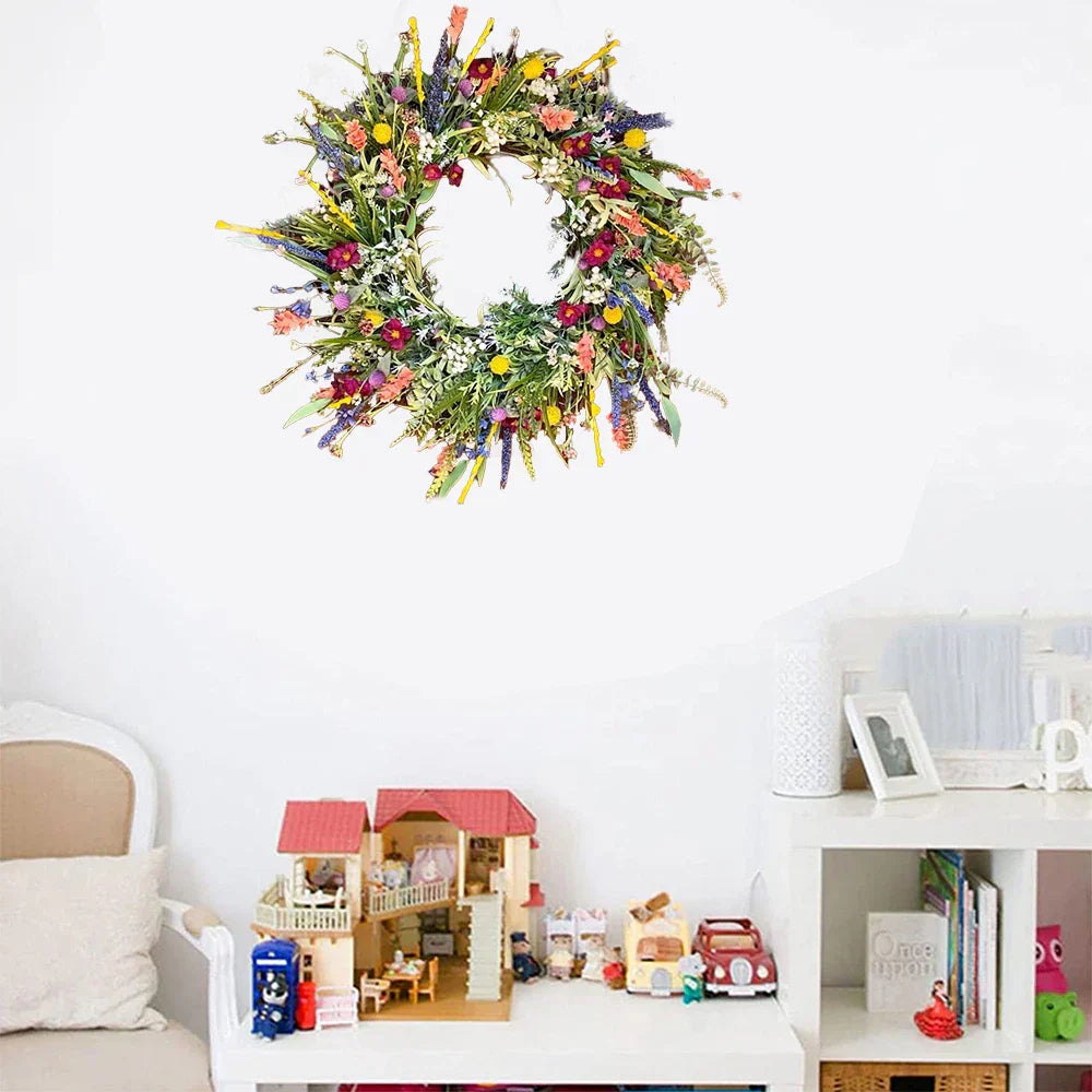 Outdoor Wreath Artificial on Grapevine Base for Doors in Any Season