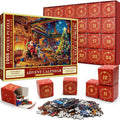 Advent Calendar Jigsaw Puzzle 1008 Pieces Building a Santa Workshop Scene