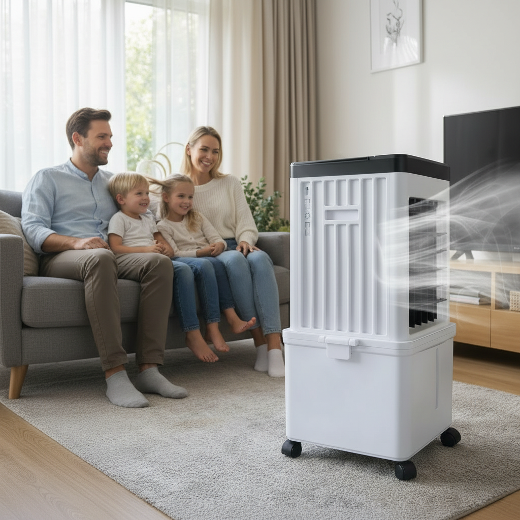 Home Dehumidifier Portable 3 in 1 Air Cooler and Fan Under 45 Decibels