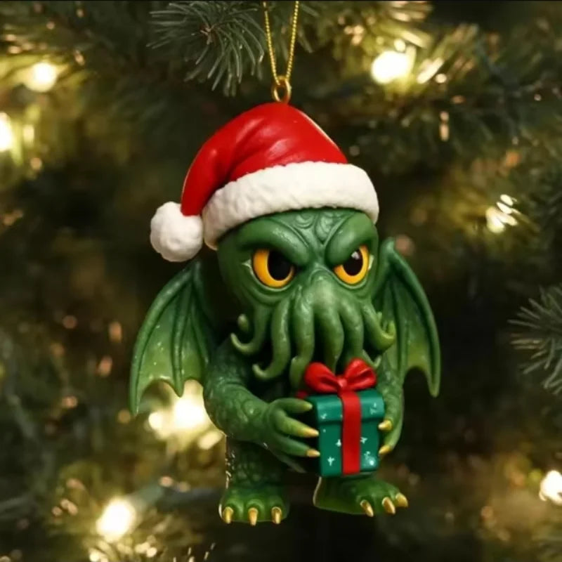 Advent Calendar Horror Themed with 24 Flat Acrylic Monster Ornaments