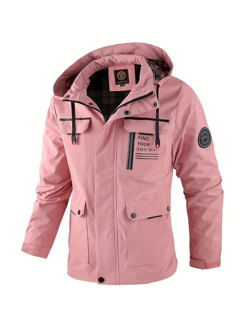 Waterproof Jacket Winter for Men with Insulated Lining and Adjustable Hood