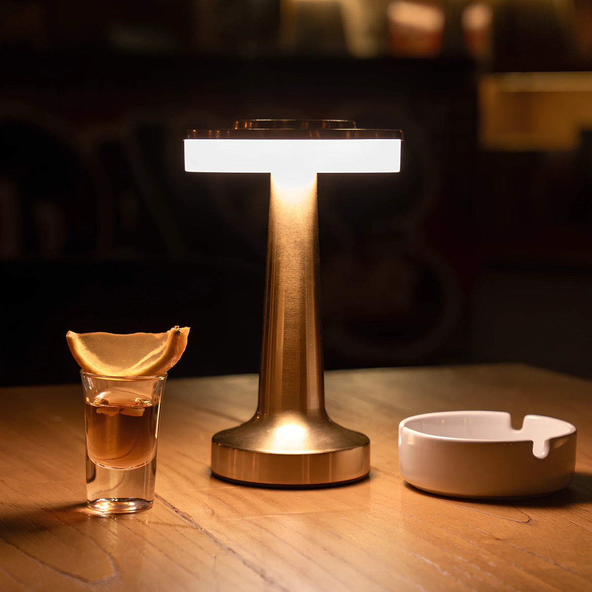 Portable Table Lamp Cordless Rechargeable Retro Table Lamp with Dimming and USB-C Charging