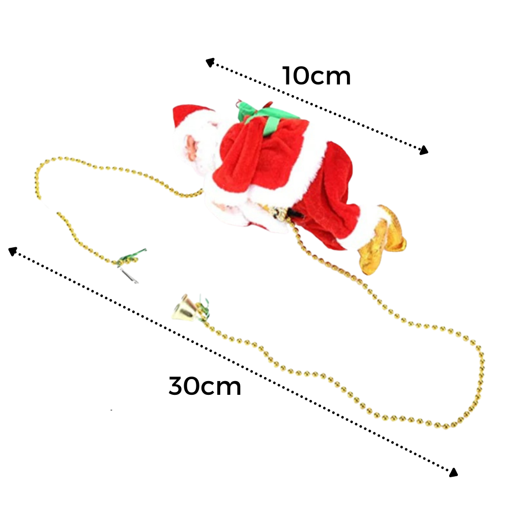 Christmas Decorations Climbing Santa Electric with Silent Rope Motor