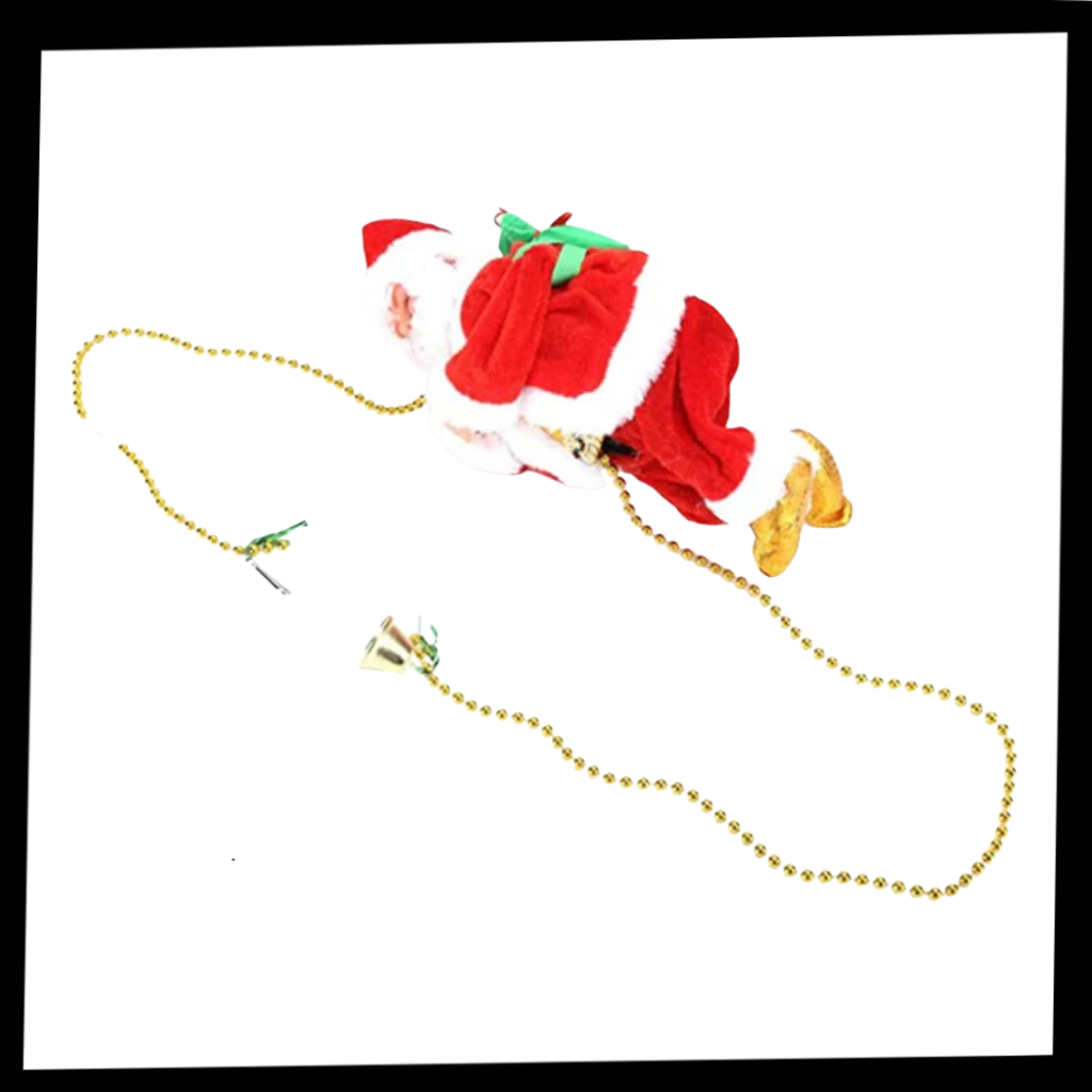 Christmas Decorations Climbing Santa Electric with Silent Rope Motor