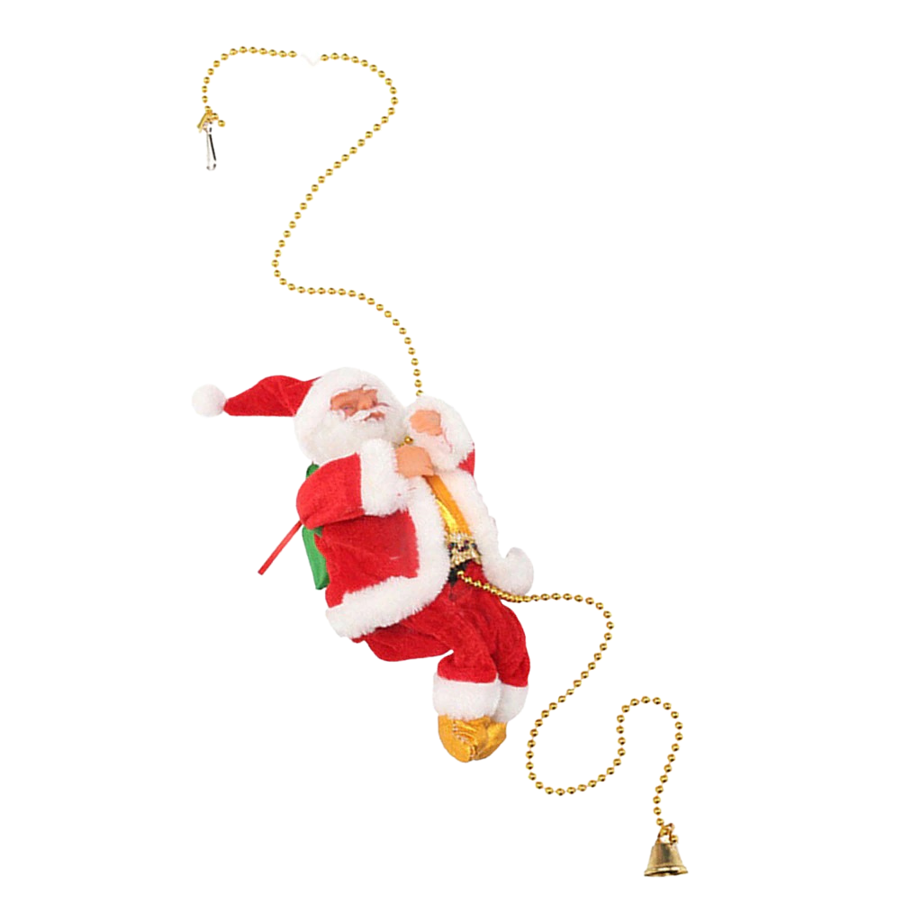 Christmas Decorations Climbing Santa Electric with Silent Rope Motor