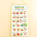 Advent Calendar Fabric Wall Hanging with 24 Pockets to Fill Yourself