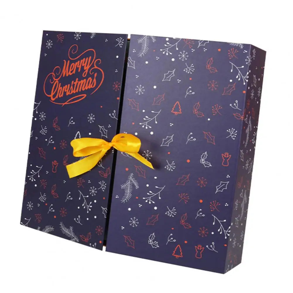 Advent Calendar DIY with 24 Empty Boxes to Fill in Gold Green or Blue