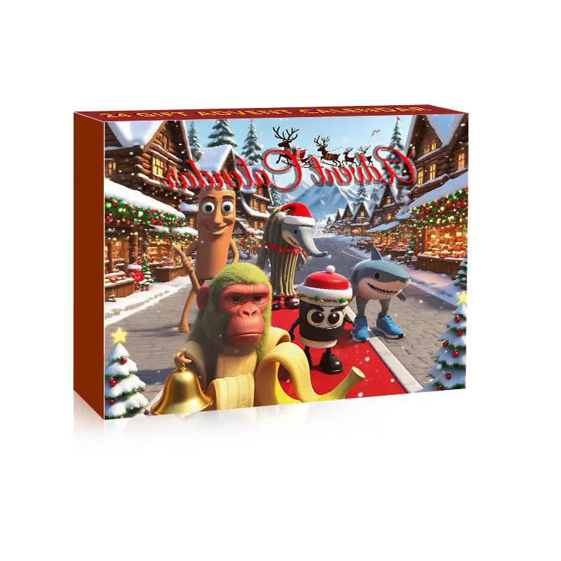 Advent Calendar Figurines with 24 Collectable Characters in Durable Plastic