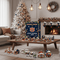 Advent Calendar 25 Day Freestanding Reusable with Sturdy Numbered Doors