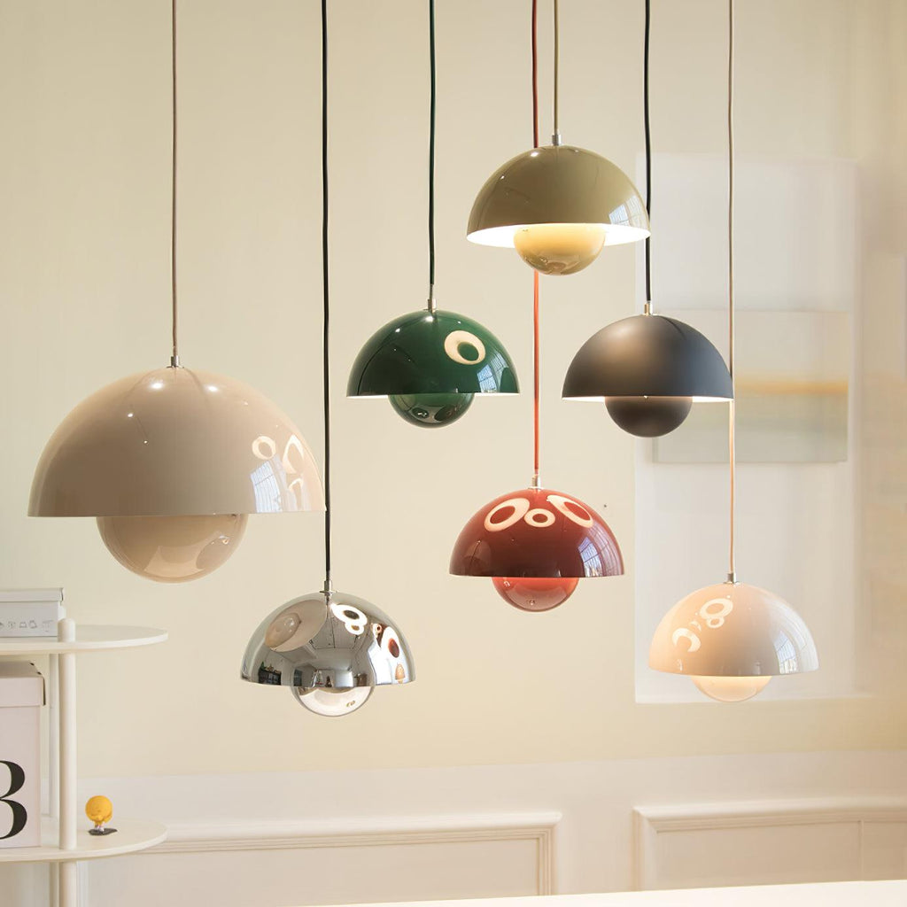 Pendant Light Fixture Geometric Aluminium Kitchen Pendant Light with Adjustable Wire