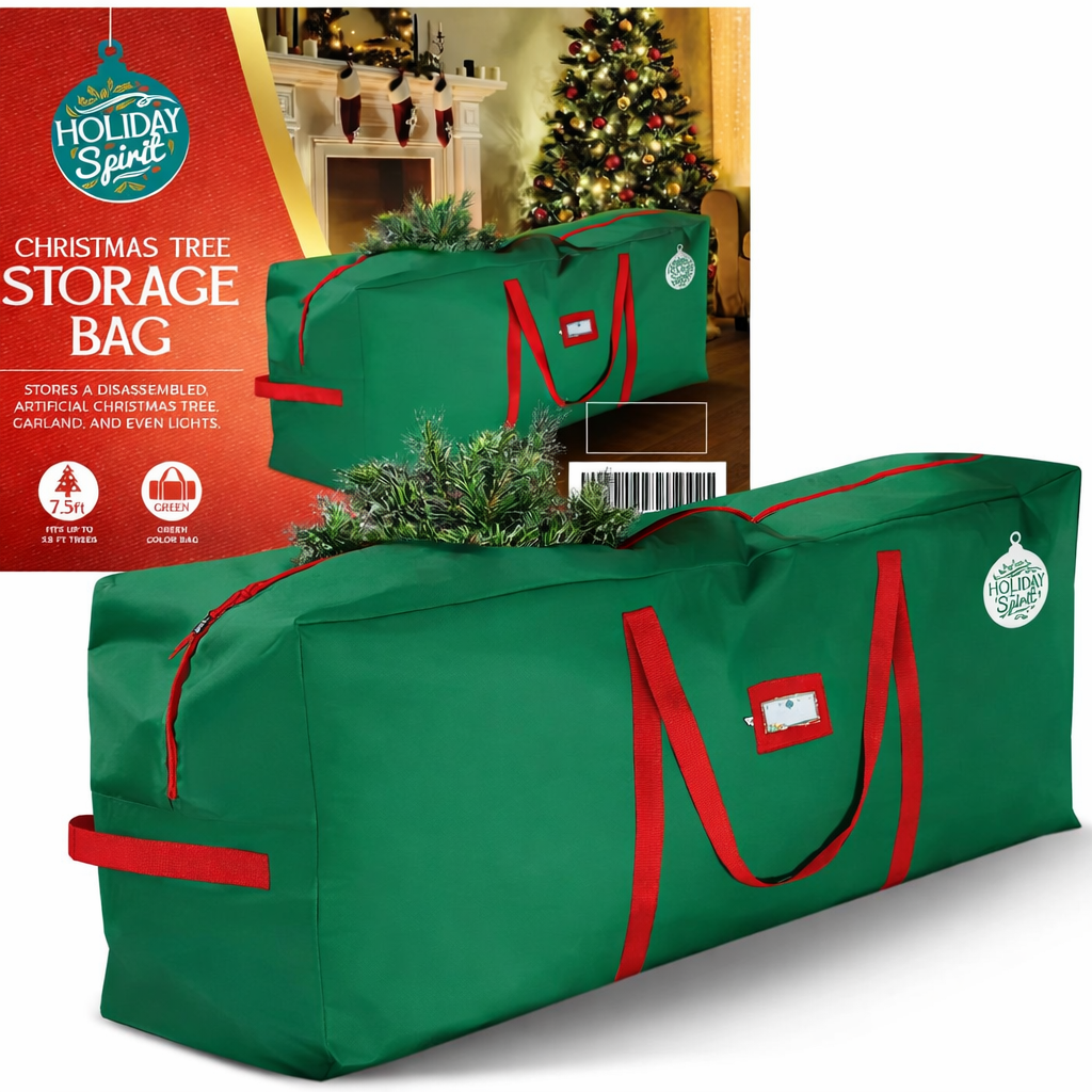 Christmas Tree Bag Storage in 1680D Oxford Fabric Rated to 100 kg