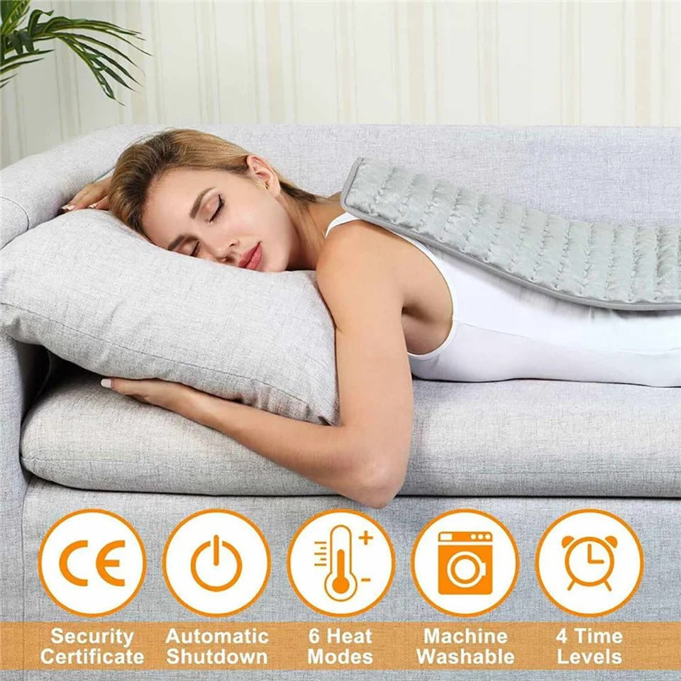 Heating Pad Electric with Six Settings Remote Control and Washable Cover