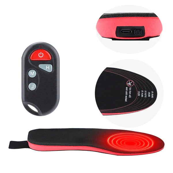 Heated Socks Alternative Insoles Remote Controlled 40 to 65 Degrees