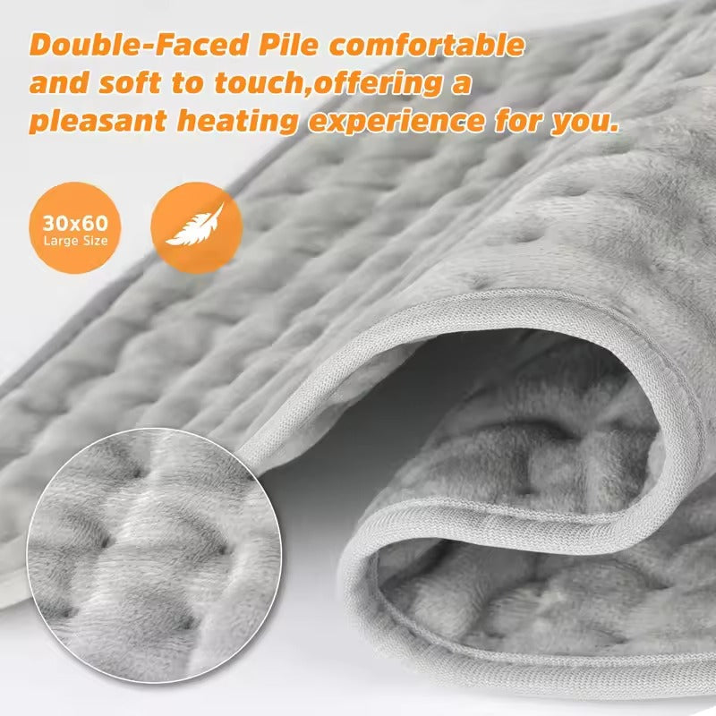 Heating Pad Electric with Six Settings Remote Control and Washable Cover