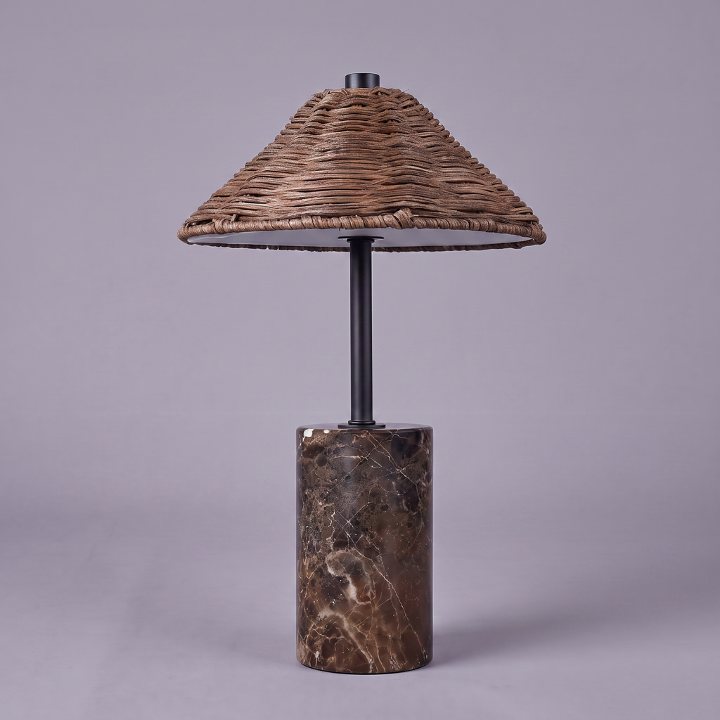 Straw Table Lamp