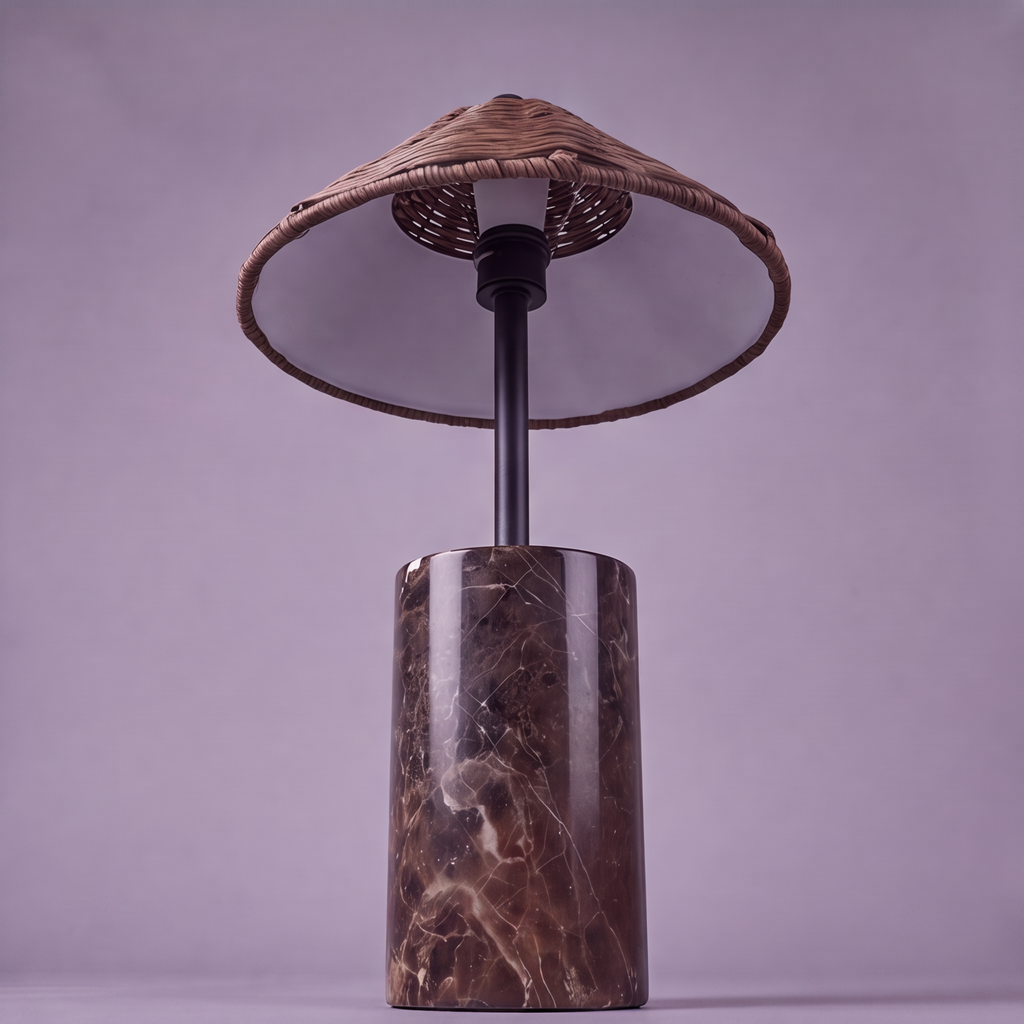 Straw Table Lamp