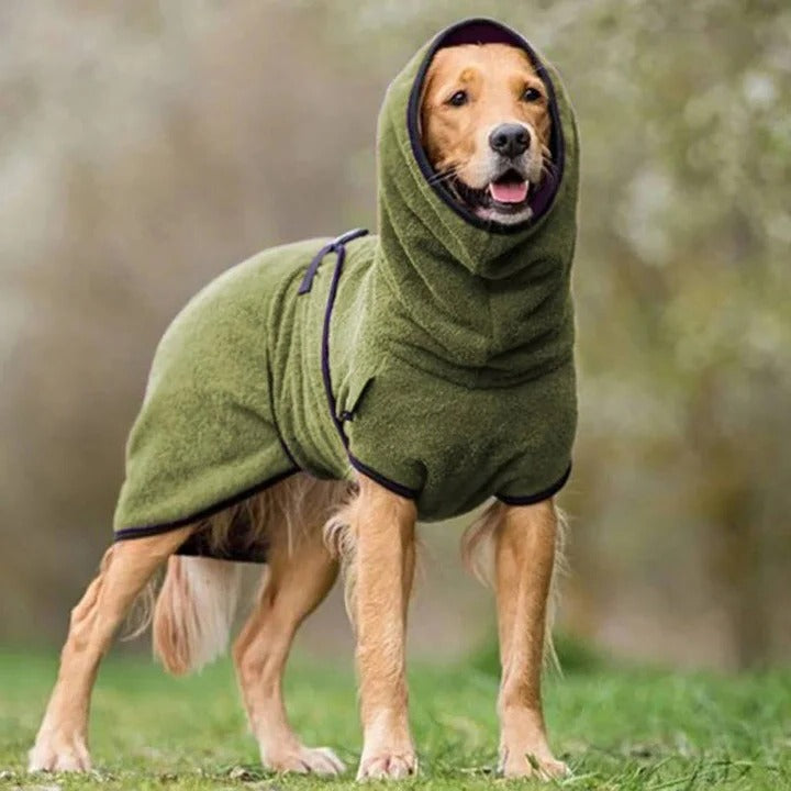 Coat Winter Jacket for Dogs Waterproof with Velcro Fit and Leash Opening