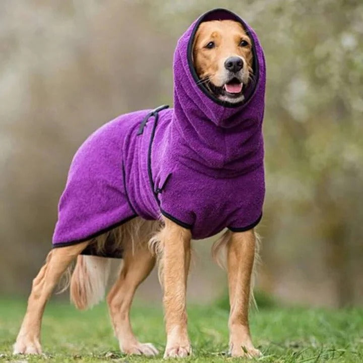Coat Winter Jacket for Dogs Waterproof with Velcro Fit and Leash Opening
