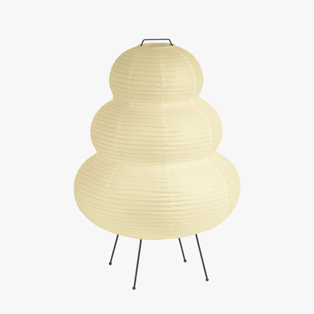 Paper Floor Lamp Handcrafted Rice Paper Modern Floor Lamp with Metal Frame 60 cm Tall